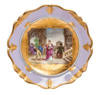 A Continental Porcelain Cabinet Plate Diameter 9 1/2 inches.