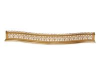 An Irish Pierced Brass Serpentine Fire Fender