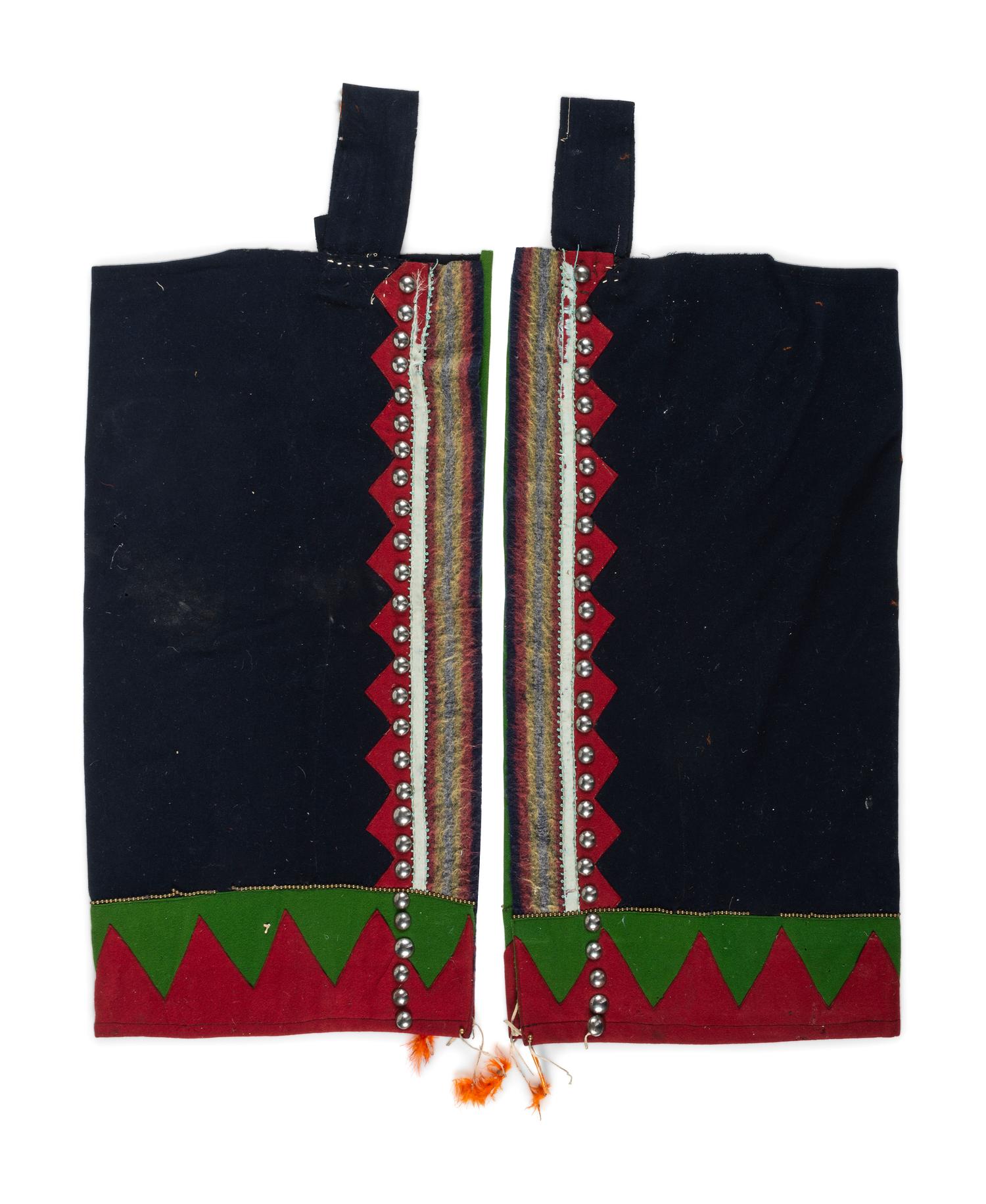 Blackfeet Beaded Wool Leggings