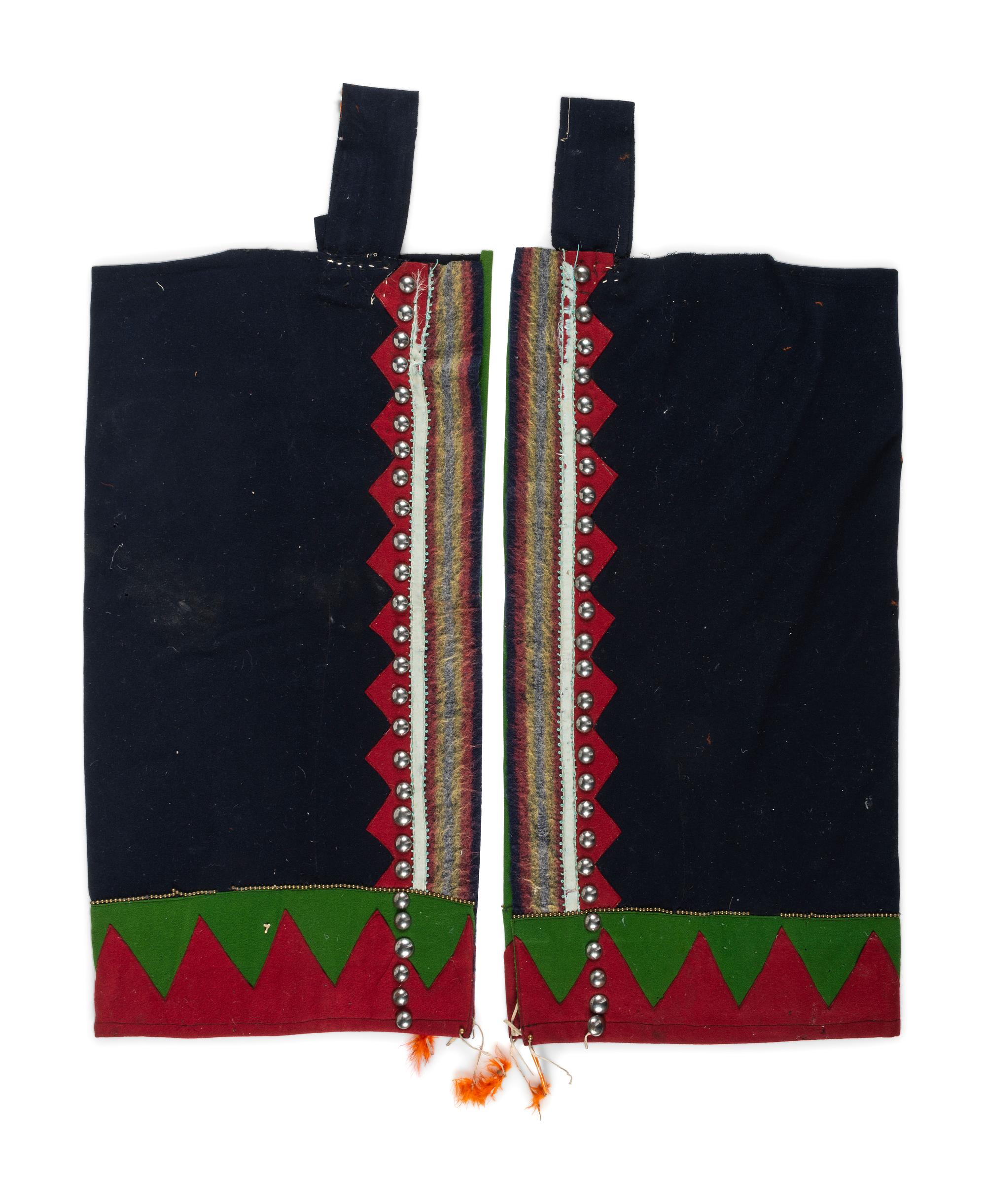 Blackfeet Beaded Wool Leggings