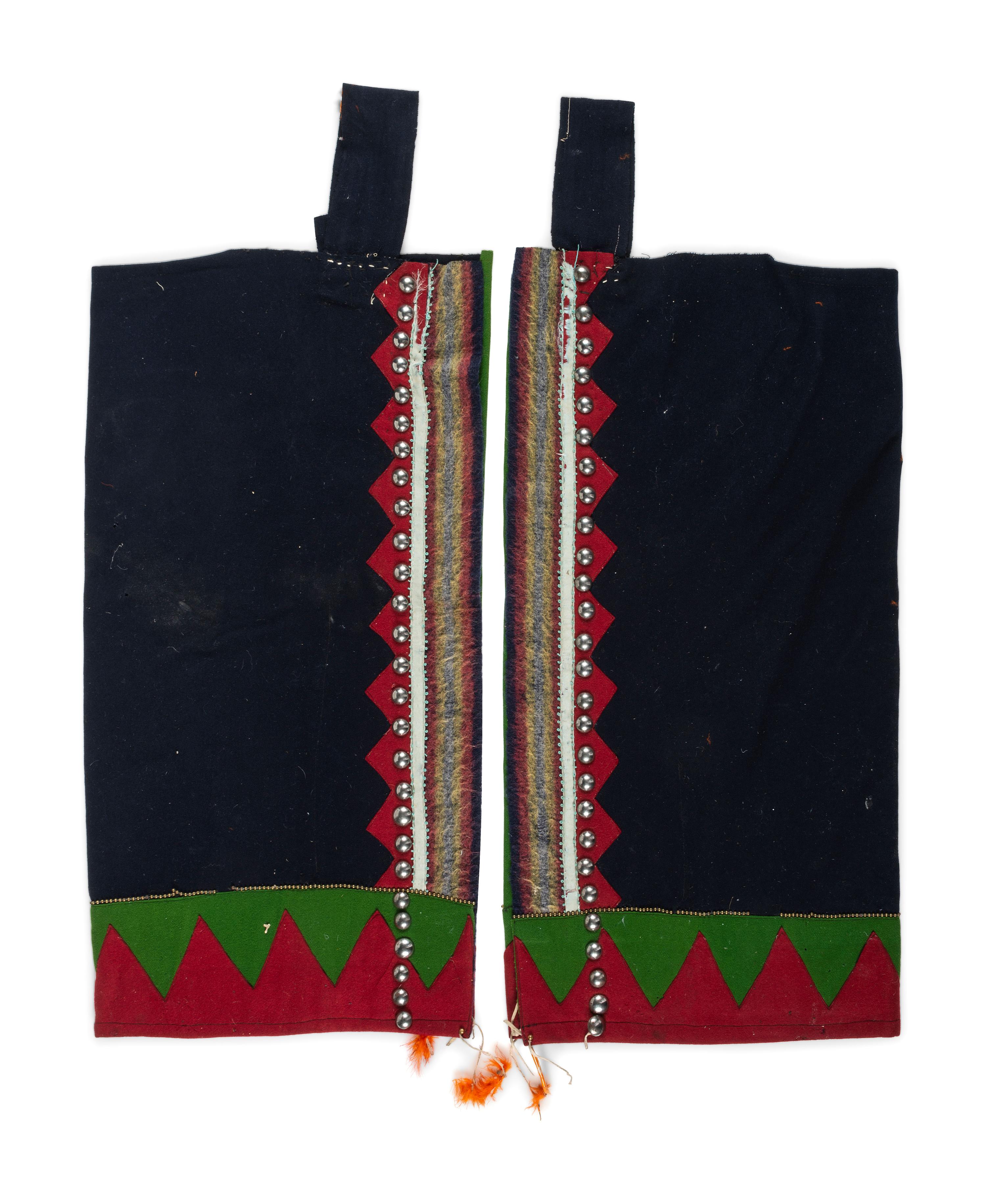 Blackfeet Beaded Wool Leggings