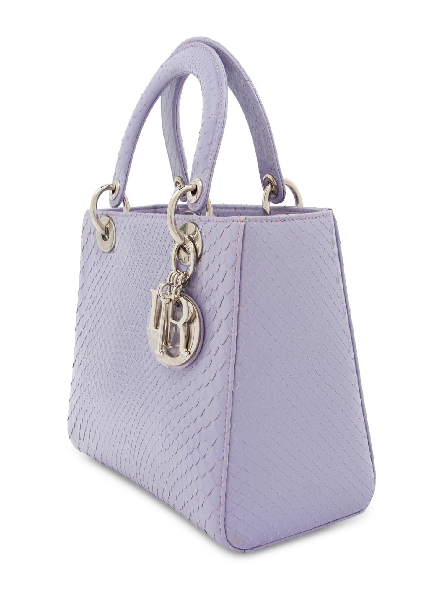 Christian Dior Purple Python Small Lady Dior Bag, 2012