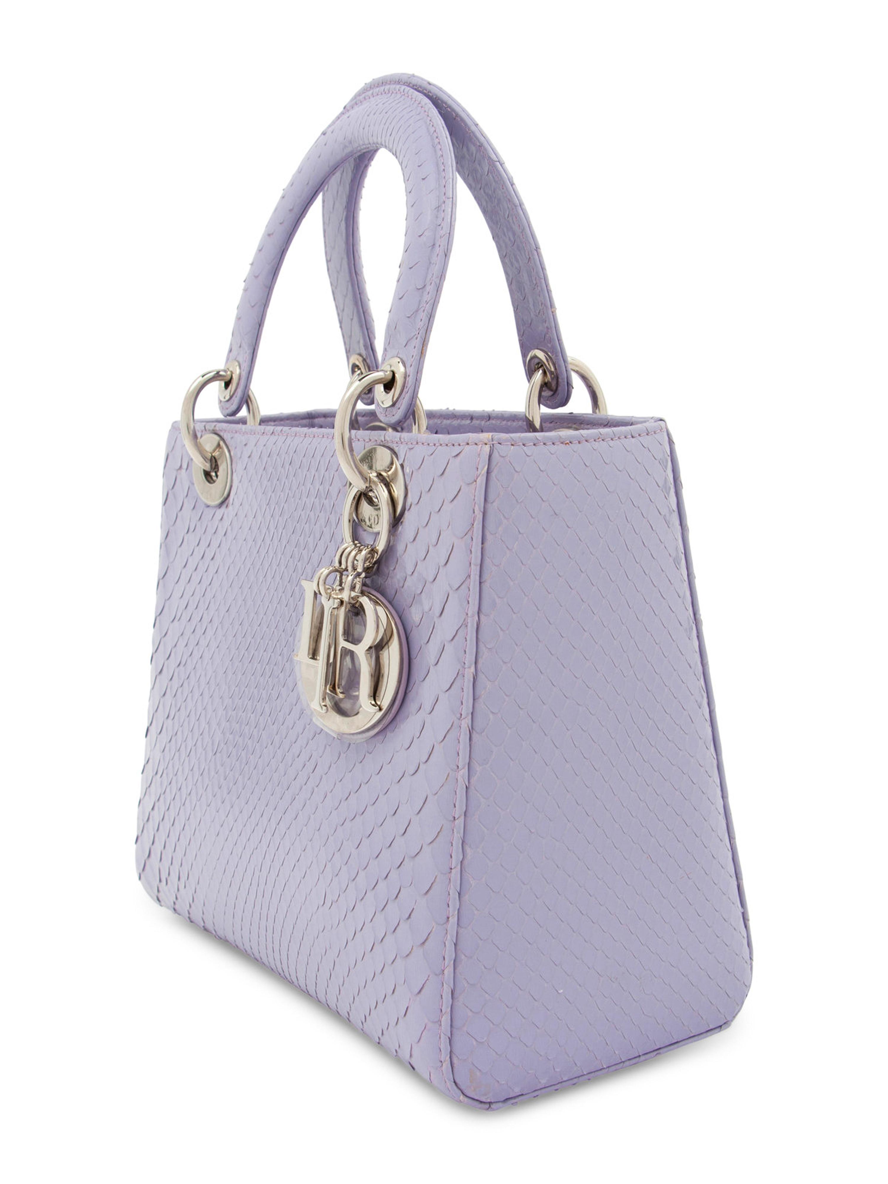 Christian Dior Purple Python Small Lady Dior Bag, 2012