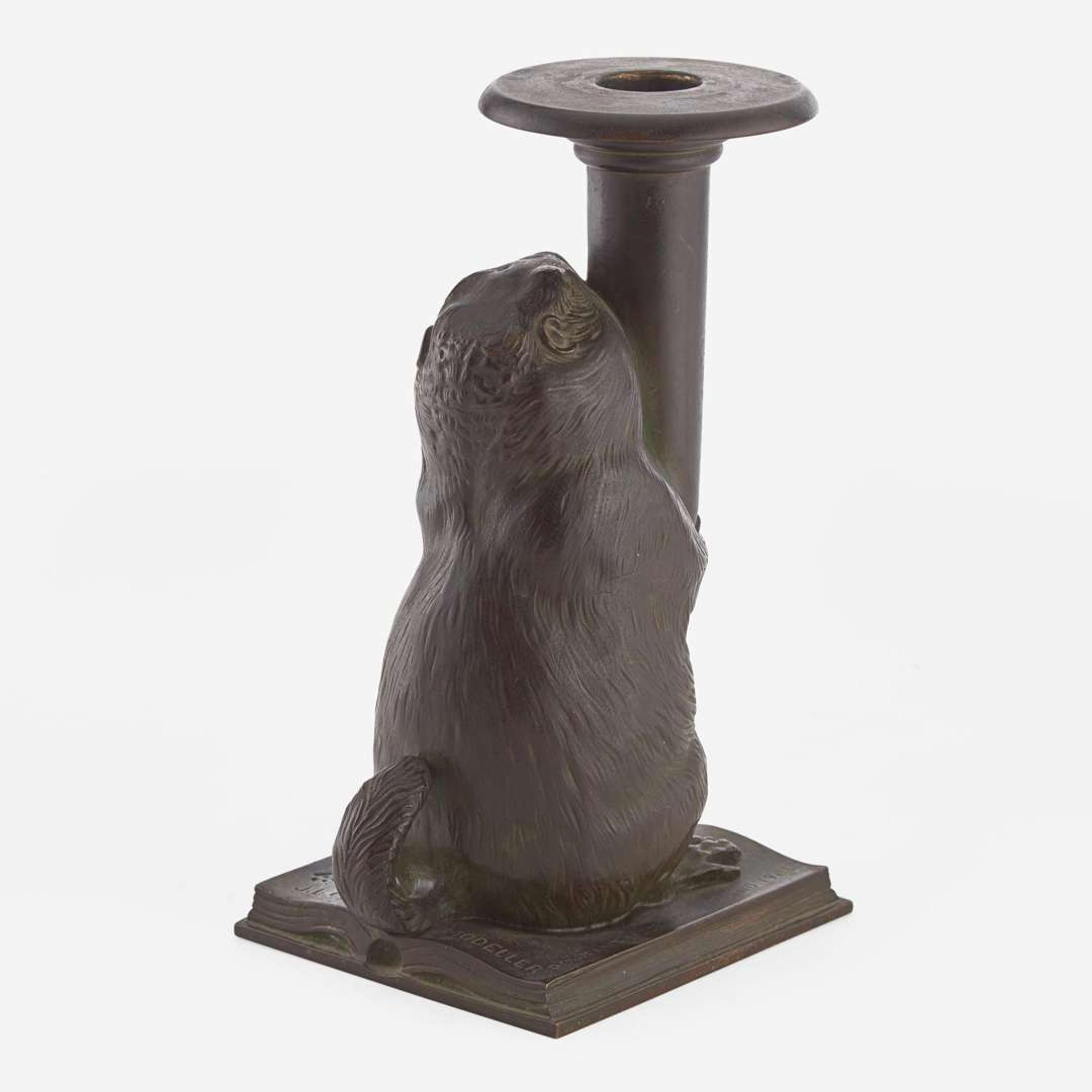Tiffany Studios (American, active 1878-1933) “Groundhog” Candlestick for the Rowfant Club, Cleveland, Ohio, circa 1903