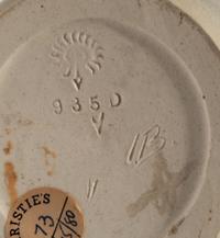 Three Artist Decorated Rookwood Pottery Vellum Table Articles