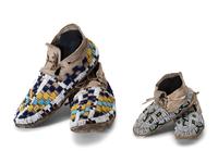 Central Plains Children's Beaded Hide Moccasins