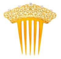 A Victorian 18 Karat Yellow Gold, Diamond and Tortoise Shell Hair Comb, Tiffany & Co., Circa 1890, 15.40 dwts.