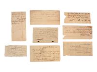 [AMERICANA - BUSINESS]. Ulster Iron Works manuscript archive, incl. documents, receipts, and other correspondence from Abeel & Dunscomb, New York City. Ca early 19th century.