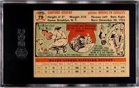 A 1956 Topps Sandy Koufax Baseball Card No. 79 White Back (SGC 6 EX-NM)