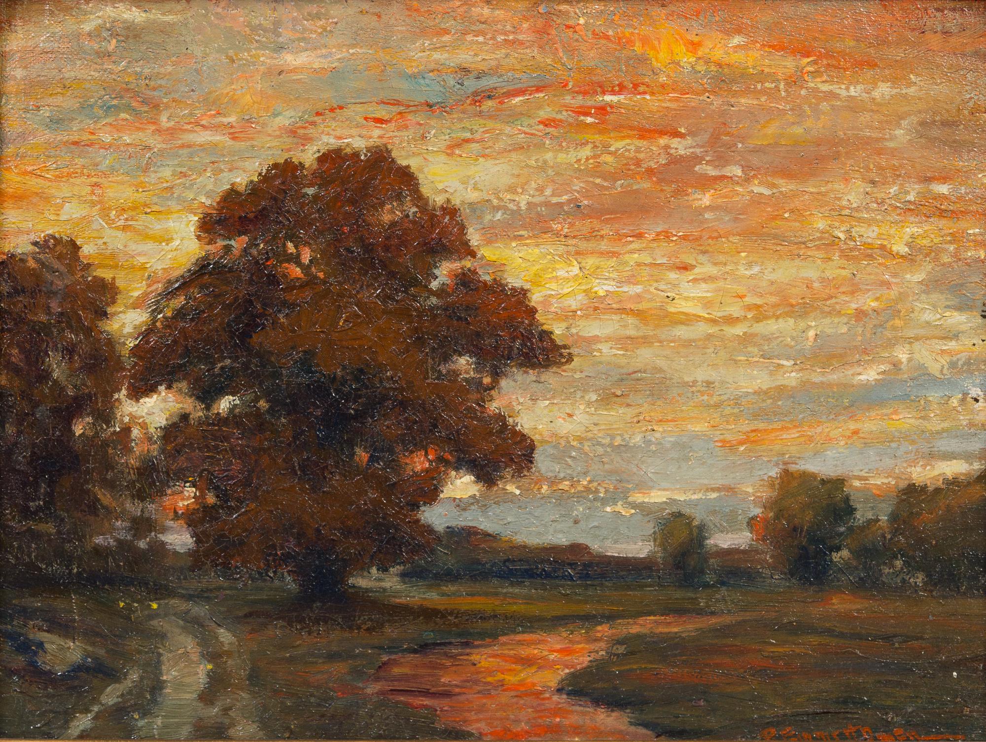 Robert Emmett Owen, (American, 1878-1957), Sunset Landscape