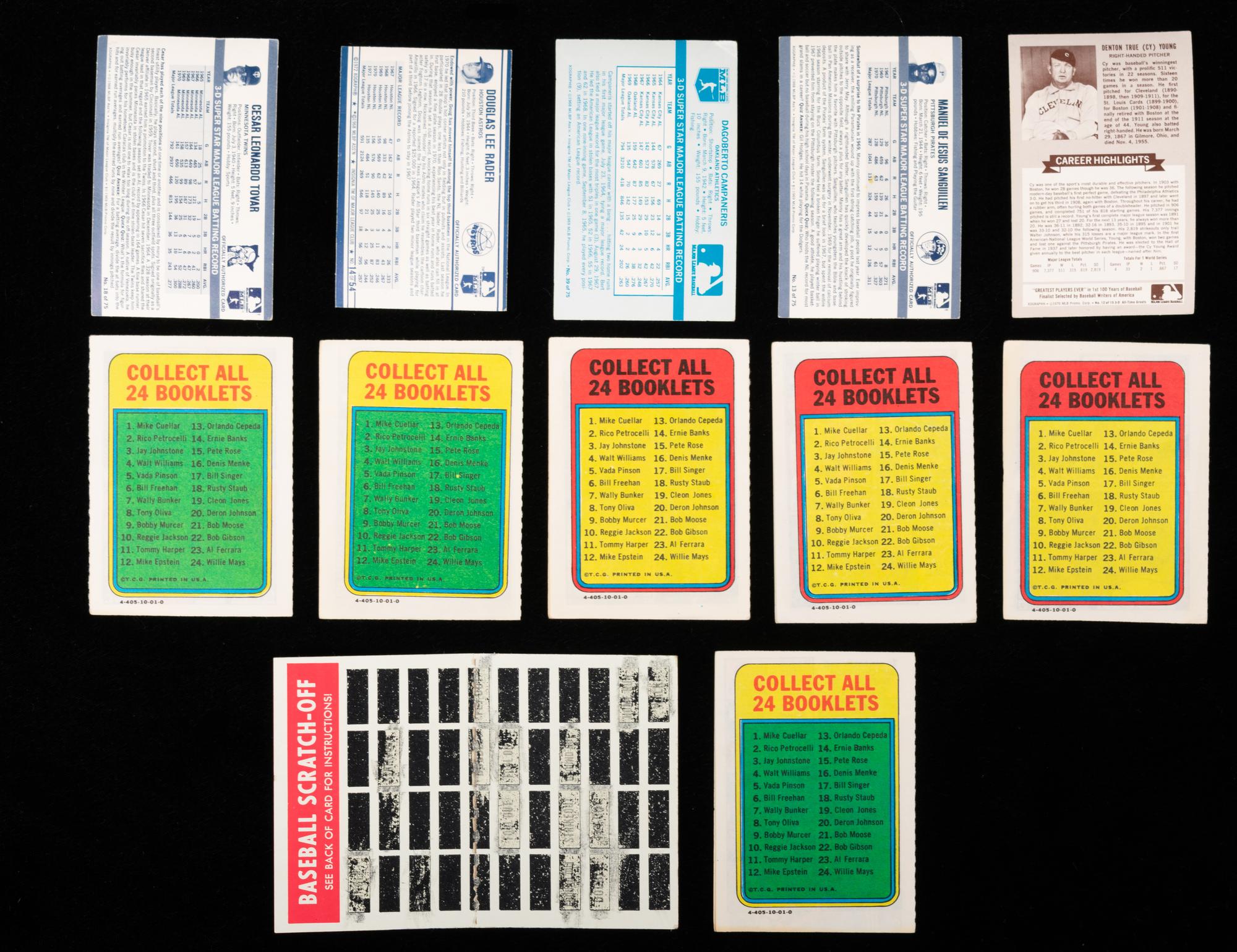 A Group of Over 1,000 Early 1970s Topps Baseball Cards, Coins and Posters Including Multiple Hall of Famers and Stars,