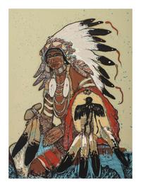 Strikes Going and Four Sioux War Chiefs