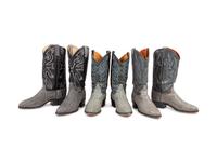 Three Pairs of J. Chisolm Western Boots