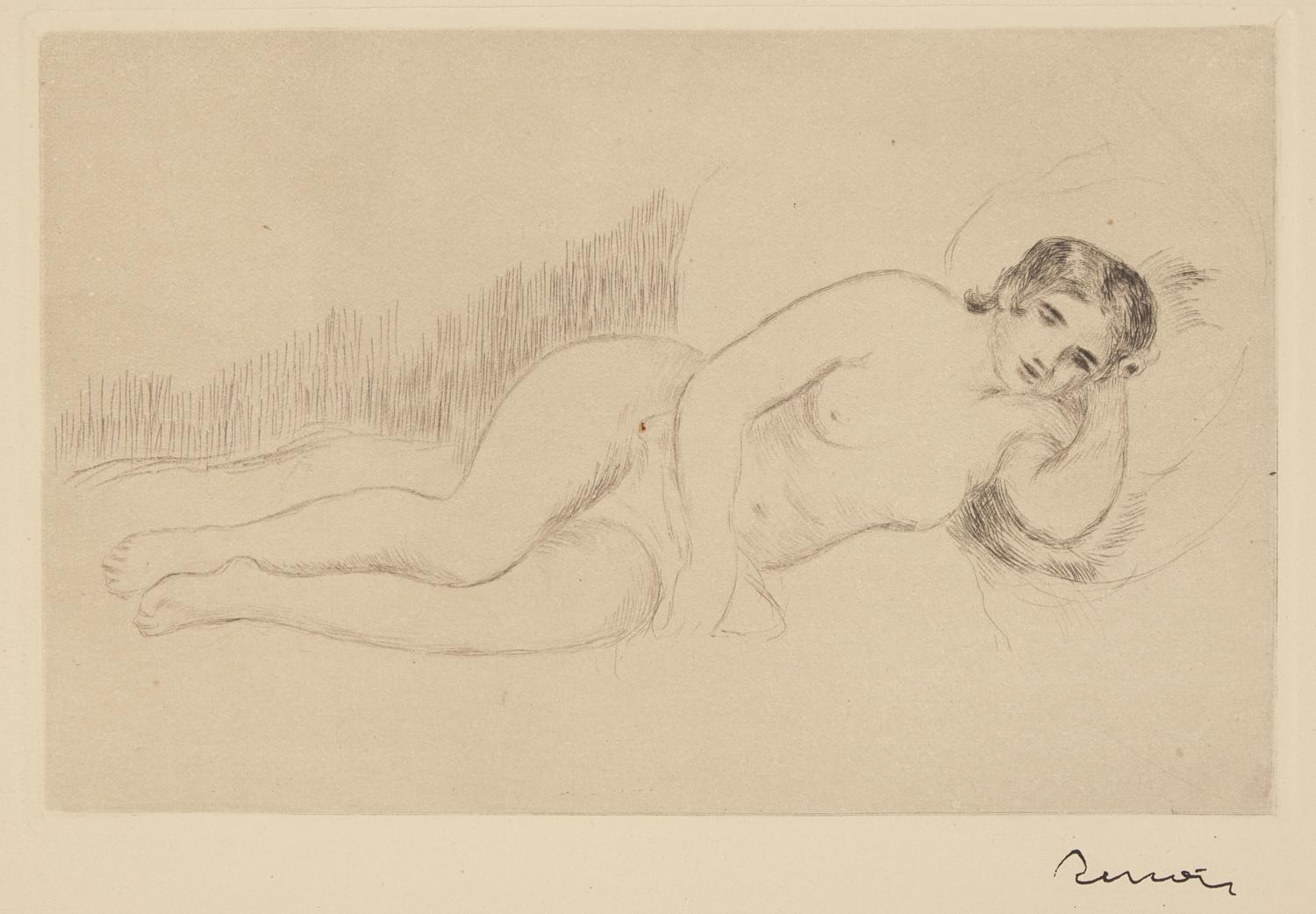 Pierre-Auguste Renoir (French, 1841-1919) — Femme Nue Couchée , 1906