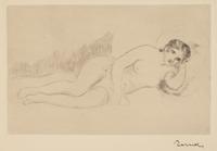 Pierre-Auguste Renoir (French, 1841-1919) — Femme Nue Couchée , 1906
