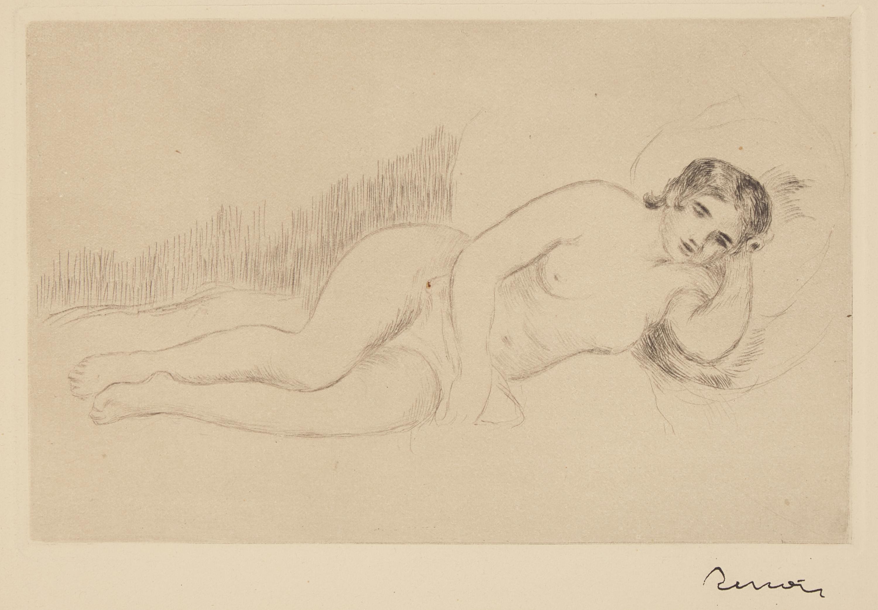 Pierre-Auguste Renoir (French, 1841-1919) — Femme Nue Couchée , 1906