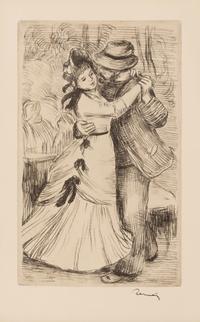 Pierre-Auguste Renoir (French, 1841–1919) — La Danse à La Campagne , 2e Planche, 1890