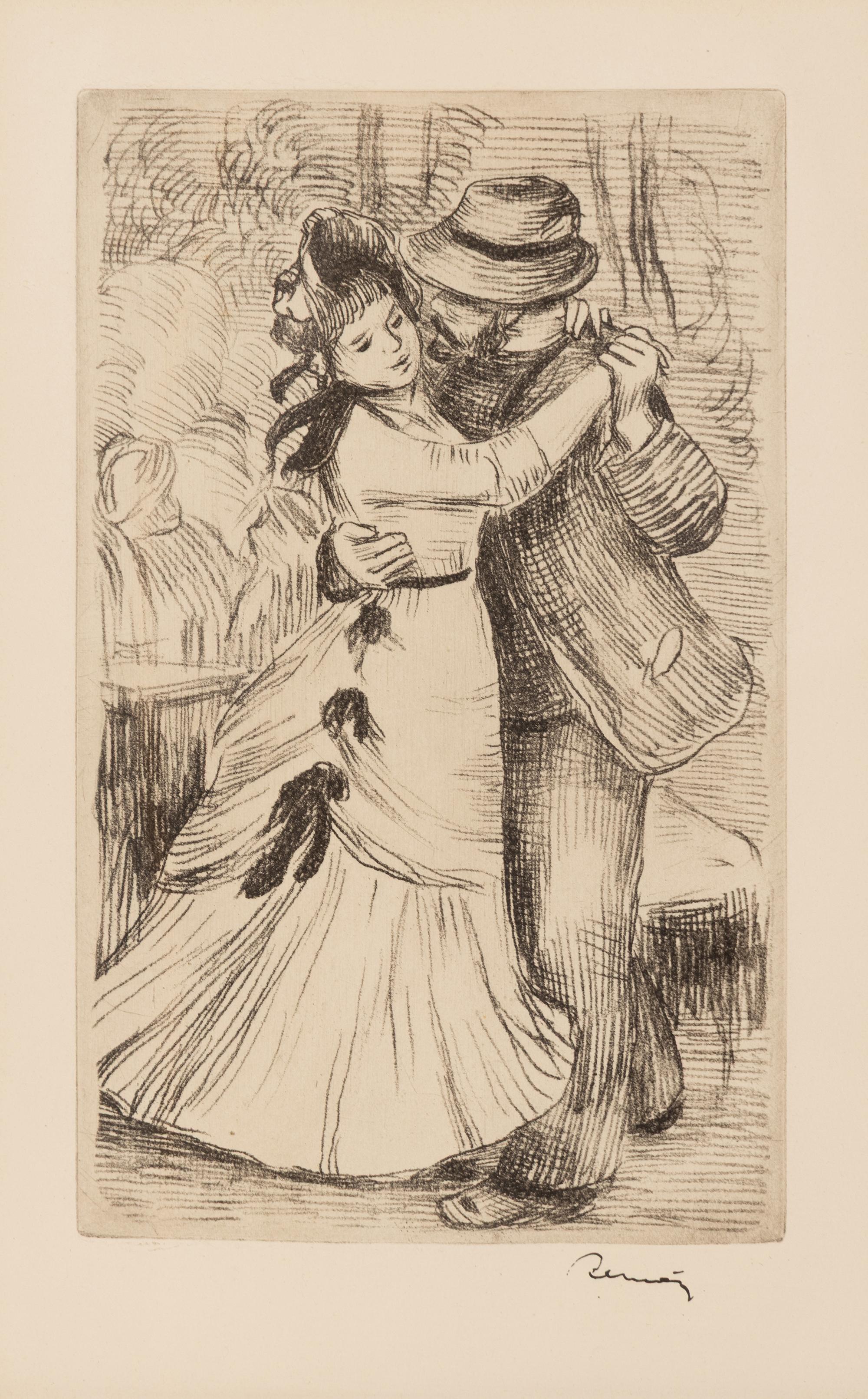 Pierre-Auguste Renoir (French, 1841–1919) — La Danse à La Campagne , 2e Planche, 1890