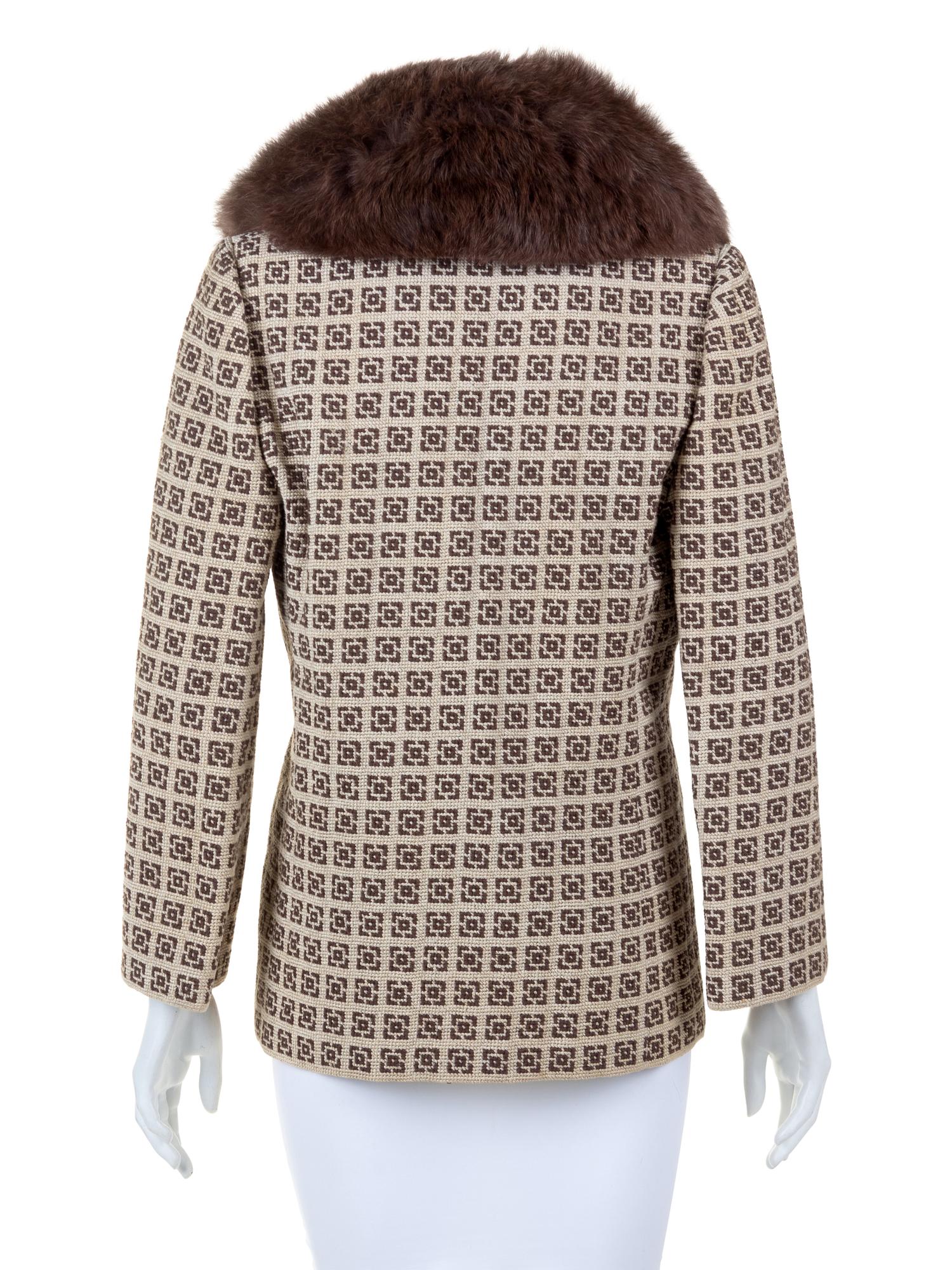 Tiziani Jacket with Fur Trim, 1970's