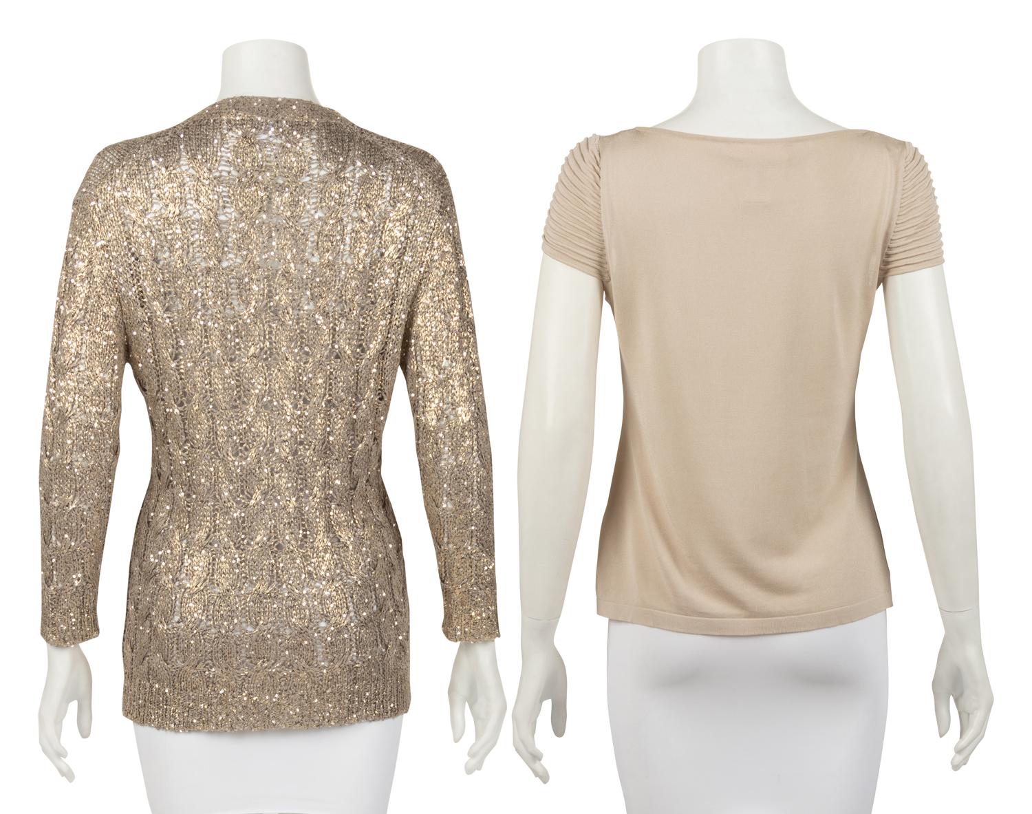 Two Knit Tops: One Oscar de la Renta, One Valentino, 2000s