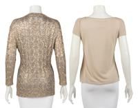 Two Knit Tops: One Oscar de la Renta, One Valentino, 2000s