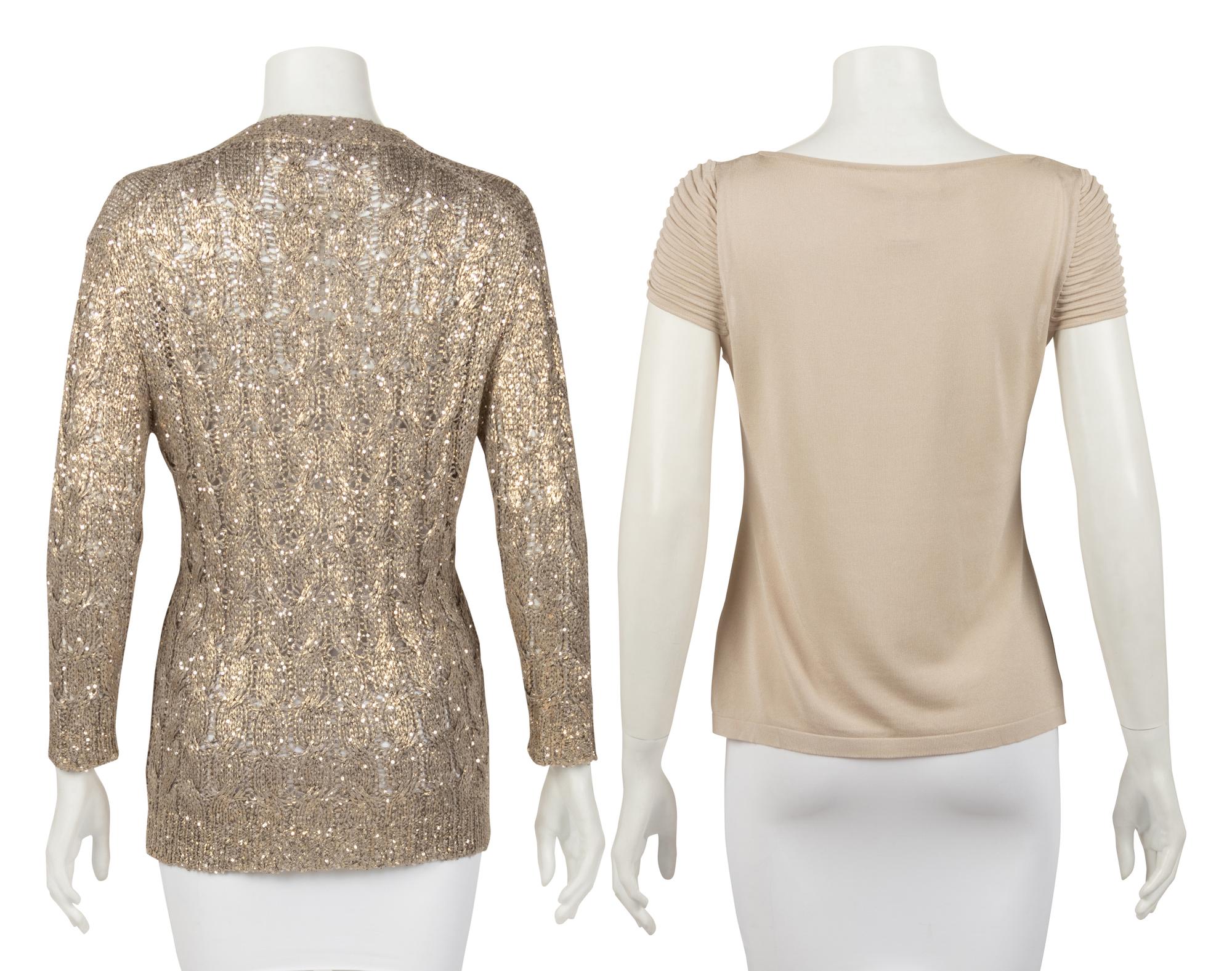 Two Knit Tops: One Oscar de la Renta, One Valentino, 2000s