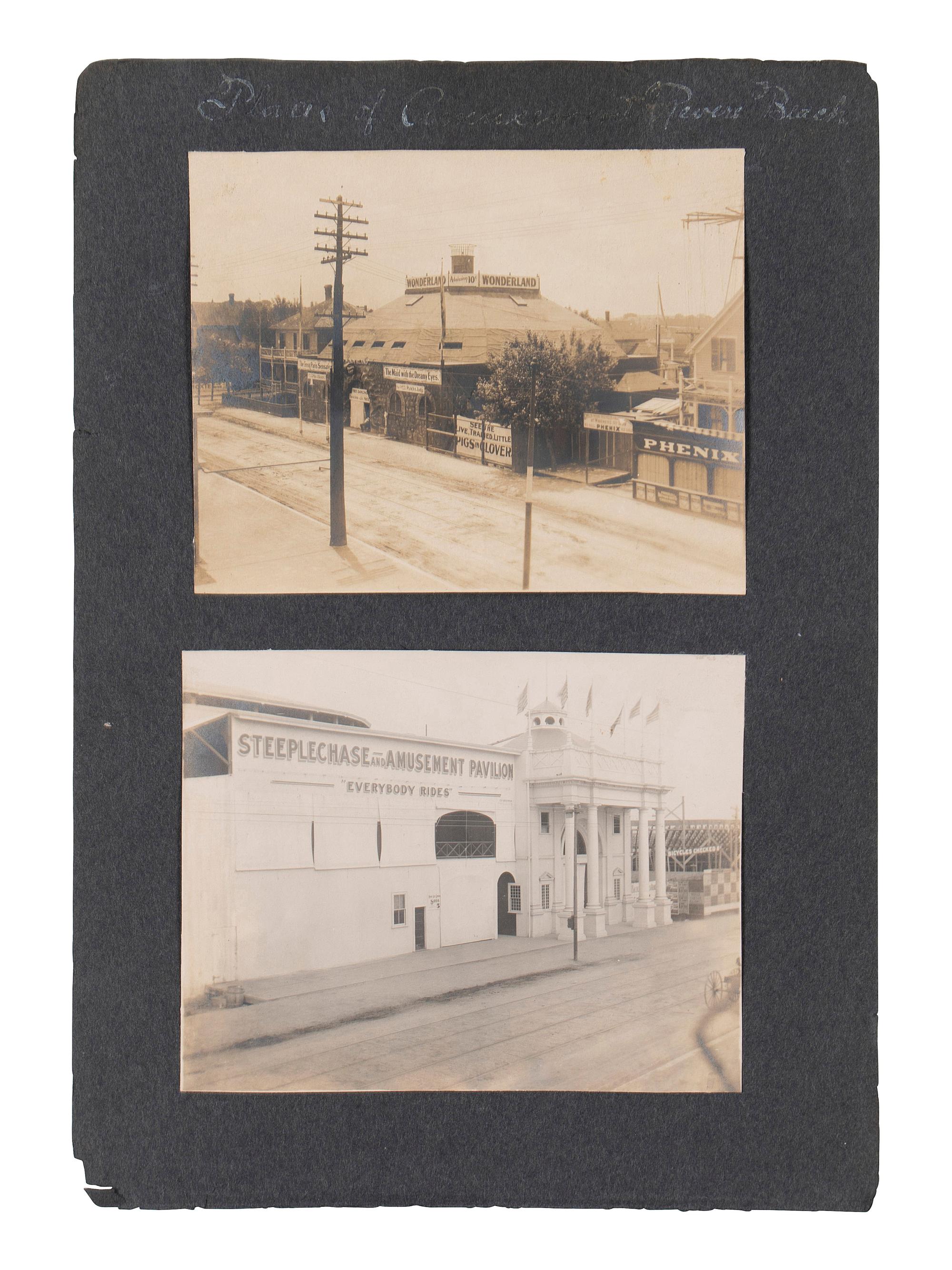 [EARLY PHOTOGRAPHY]. A large group of early photographs incl. equestrian and logging views.