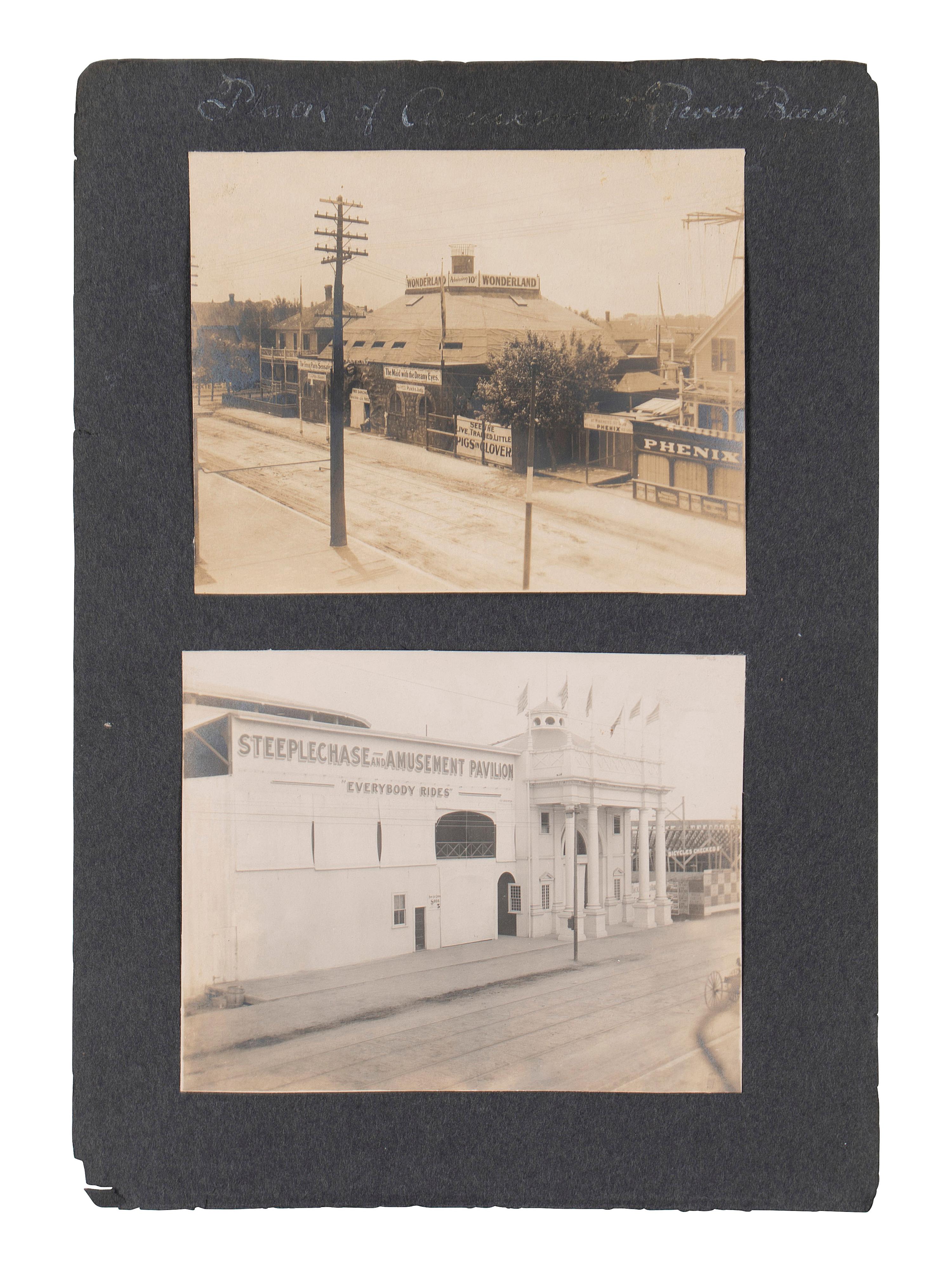 [EARLY PHOTOGRAPHY]. A large group of early photographs incl. equestrian and logging views.