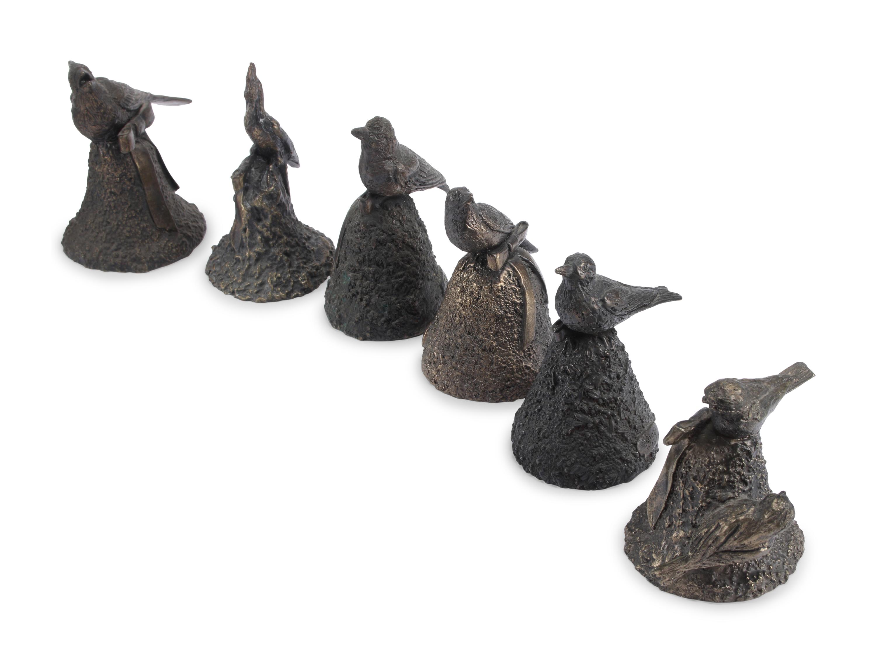 A Collection of Eighteen Continental Bronze and Cast Metal Bells