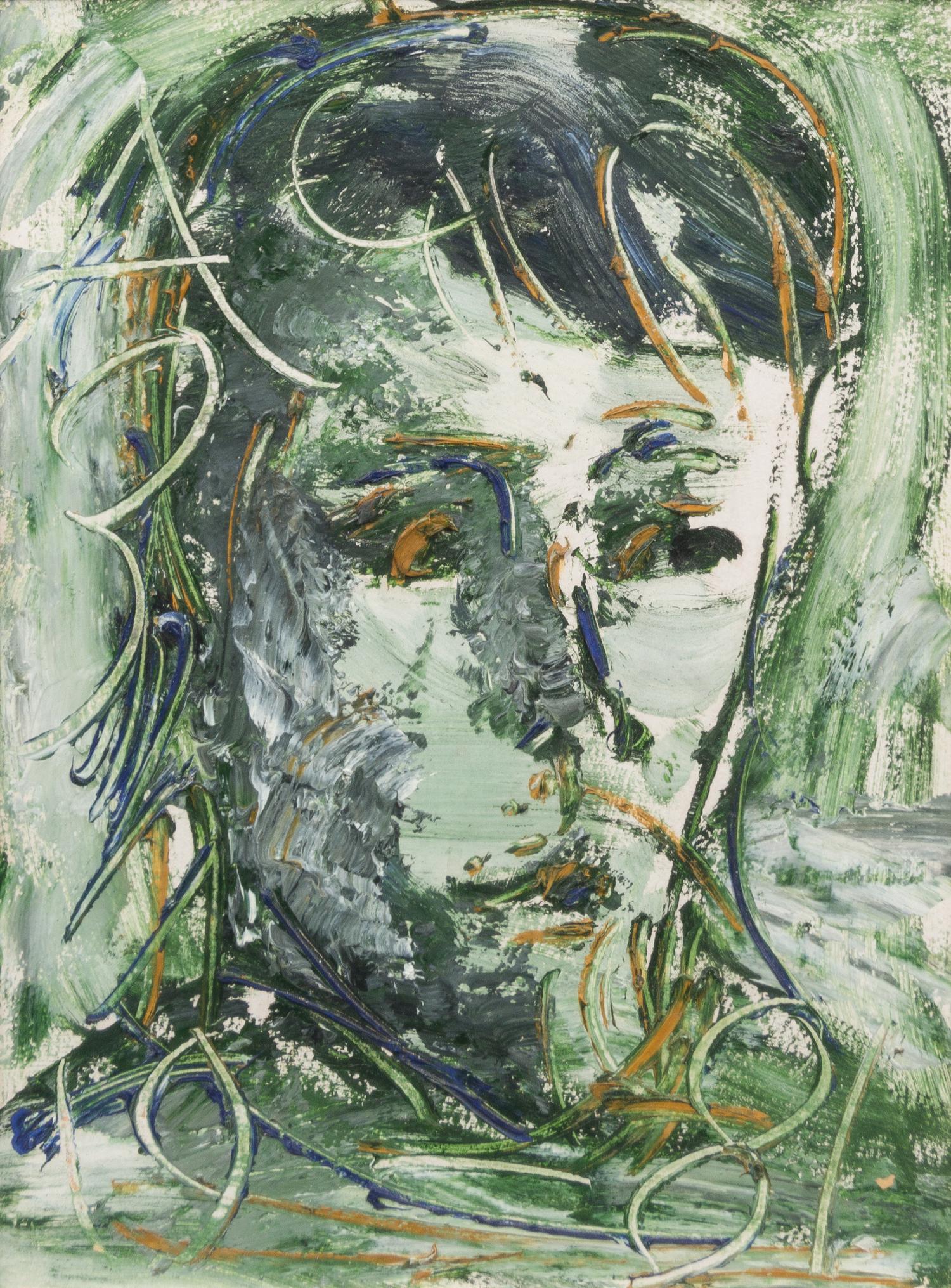 Anatoly Zverev, (Russian, 1931-1986), Untitled (Head), 1981