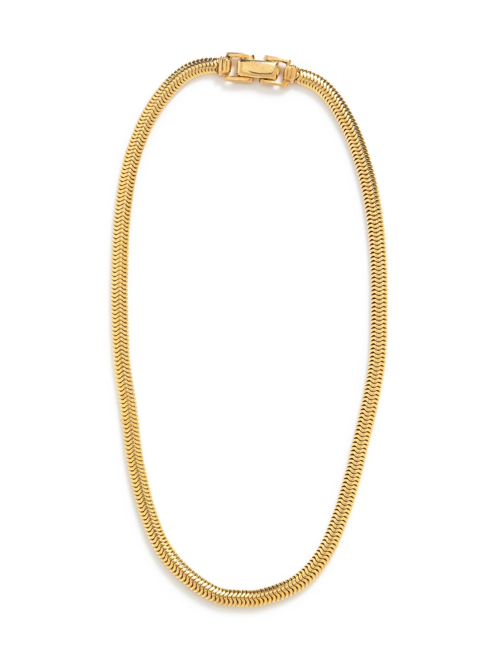 A 14 Karat Yellow Gold Chain Necklace,