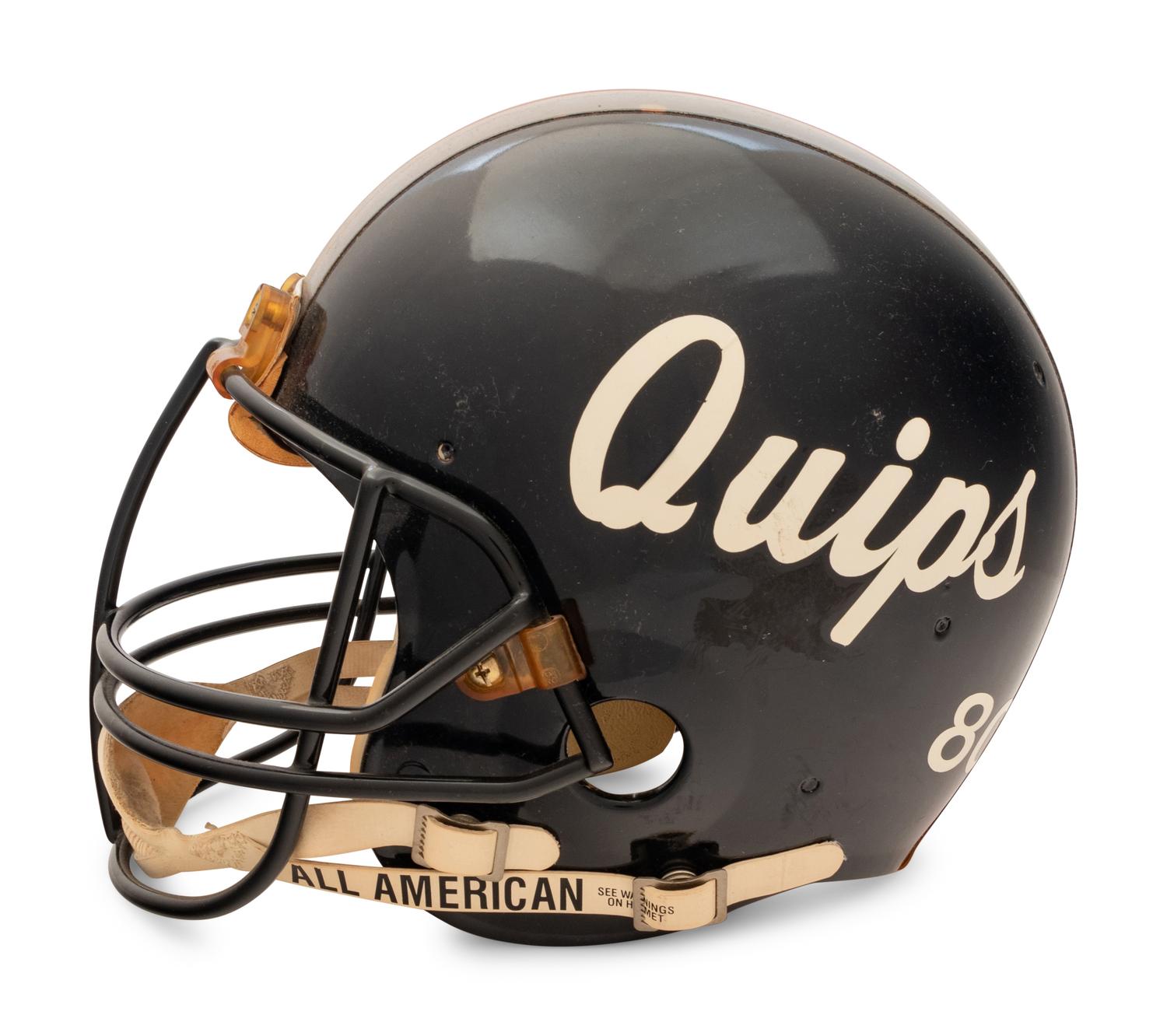 An Aliquippa, Pennsylvania High School Riddell Football Helmet Formerly Displayed at Mike Ditka's Restaurant