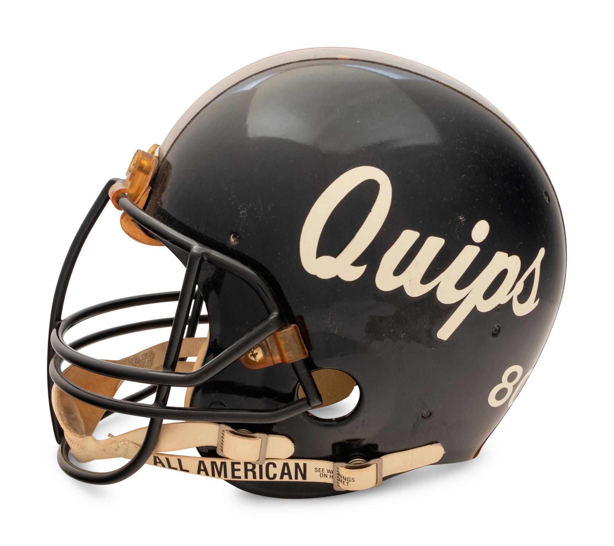 An Aliquippa, Pennsylvania High School Riddell Football Helmet Formerly Displayed at Mike Ditka's Restaurant