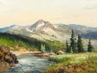 Robert William Wood, (American, 1889-1979), Headwaters of the Colorado, 1952