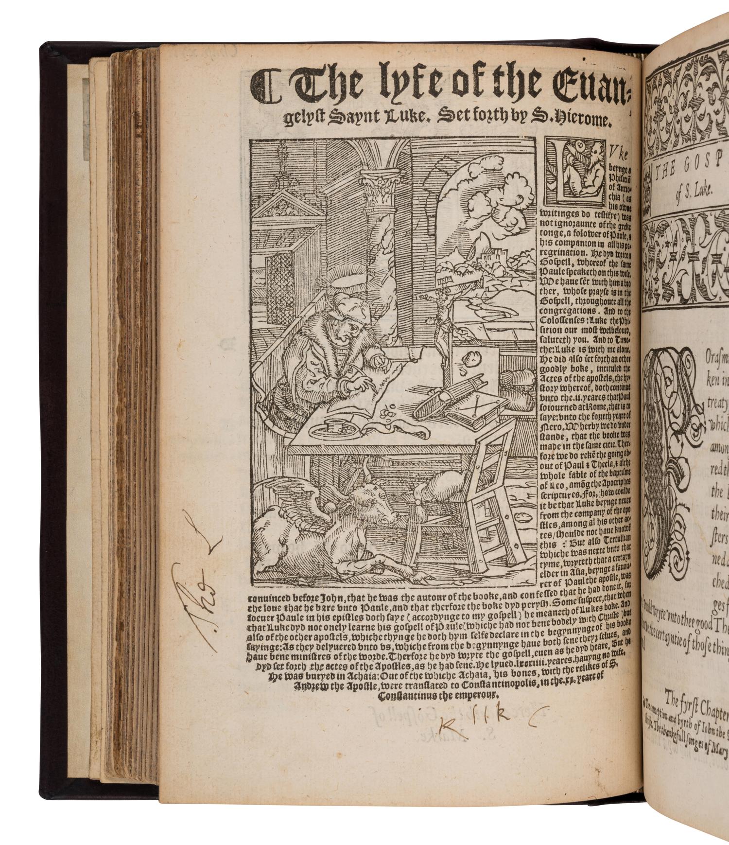[BIBLE, in English]. The Newe Testament of our Sauiour Jesu Christe. Faythfully translated out of the Greke . London: Richard Jugge, 1552.