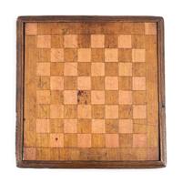 Two Paint Decorated Checkerboards