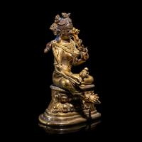 A Gilt Copper Alloy Seated Figure of Tara, in the Style of 11th/12th Century 十一/十二世紀風格 銅鎏金度母