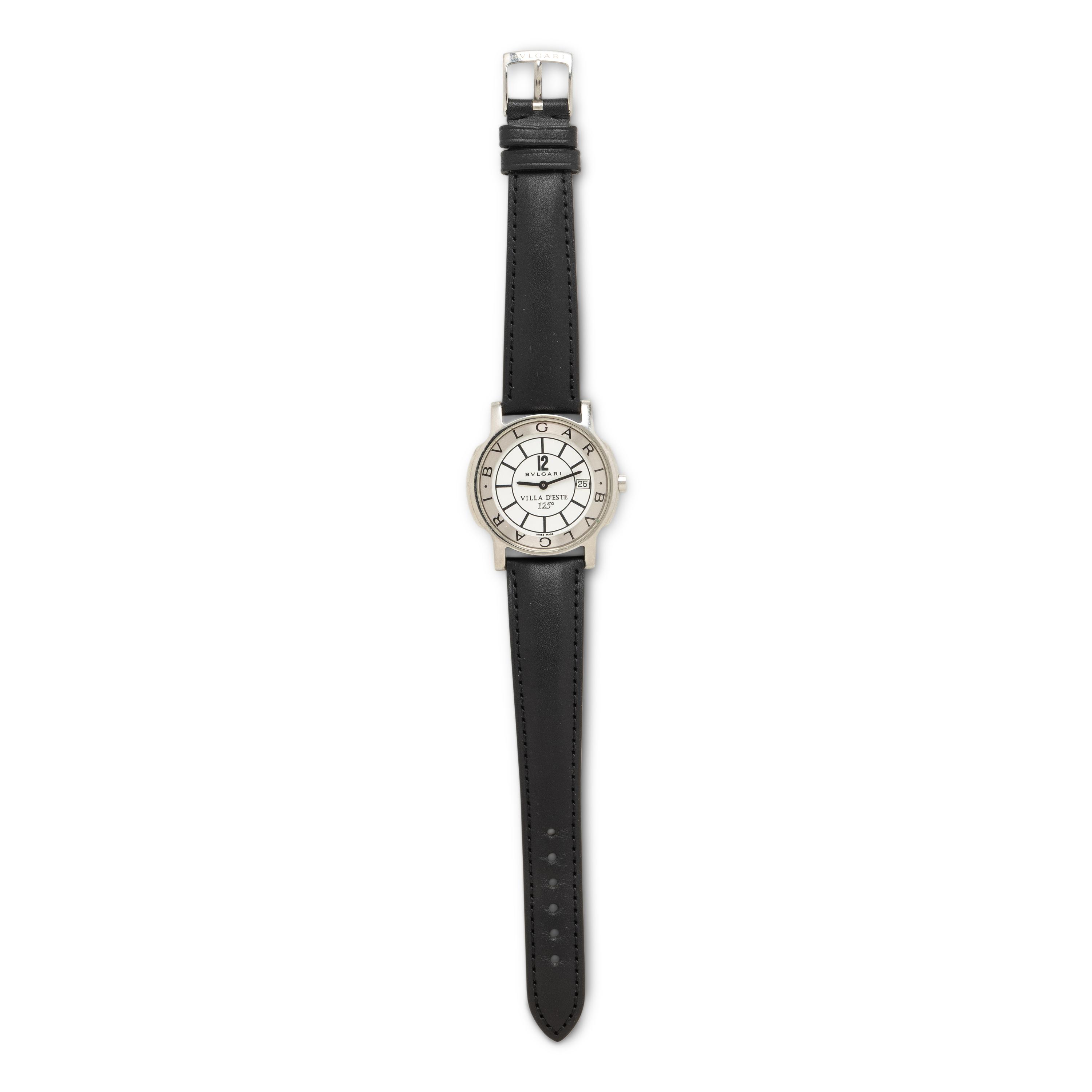 Bulgari, Ref. ST35S, Stainless Steel 'Villa D'Este Solotempo' Date Watch