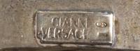 A Gianni Versace Limited Edition White Crocodile Belt with A Sterling Silver Buckle, Size 80/32.
