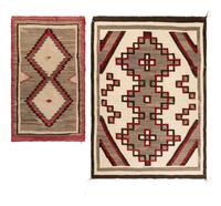 Navajo Two Grey Hills Pattern Weaving / Rug