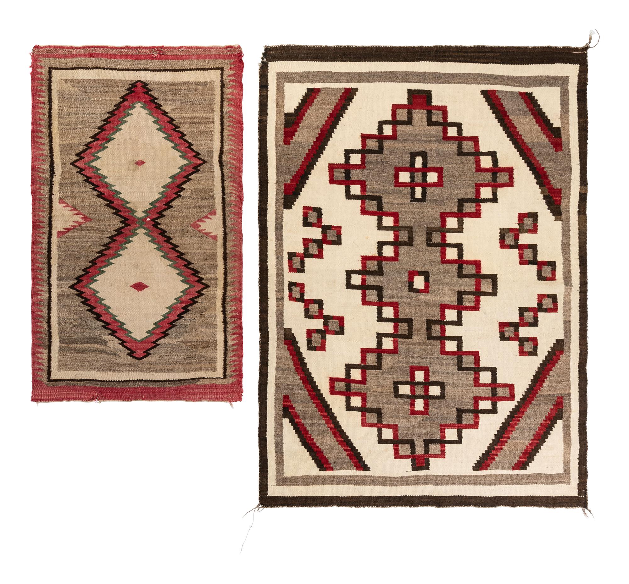Navajo Two Grey Hills Pattern Weaving / Rug