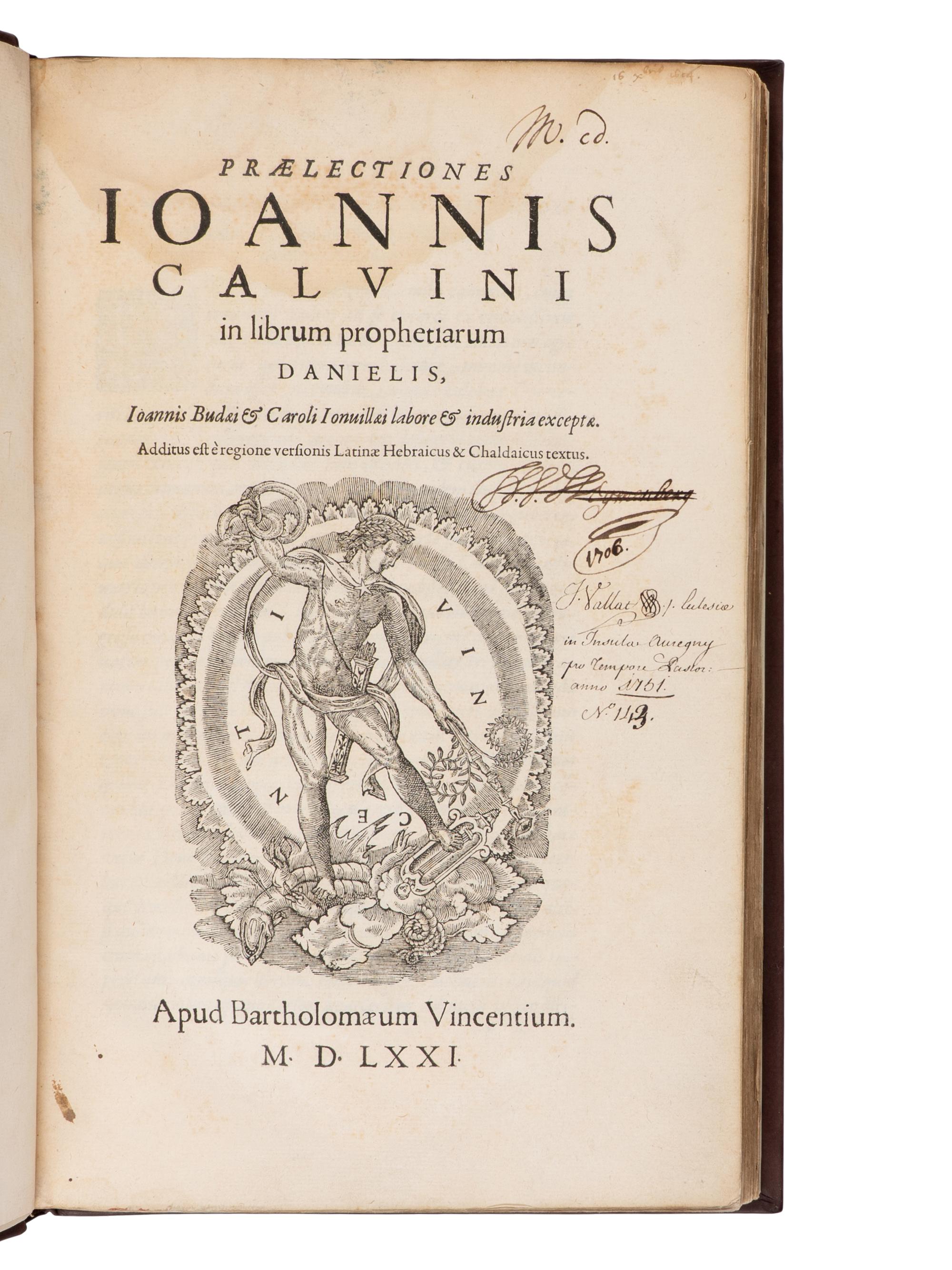 [Religion] Calvin, John. Group of 5 Titles