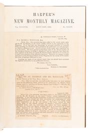 DU MAURIER, George (1834-1896). Trilby. [New York: Harper & Brothers, 1894]. As printed in Harper's New Monthly Magazine , Vol. LXXXVIII, January 1894.