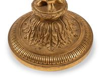 A Pair of Louis XVI Style Gilt Bronze Candlesticks