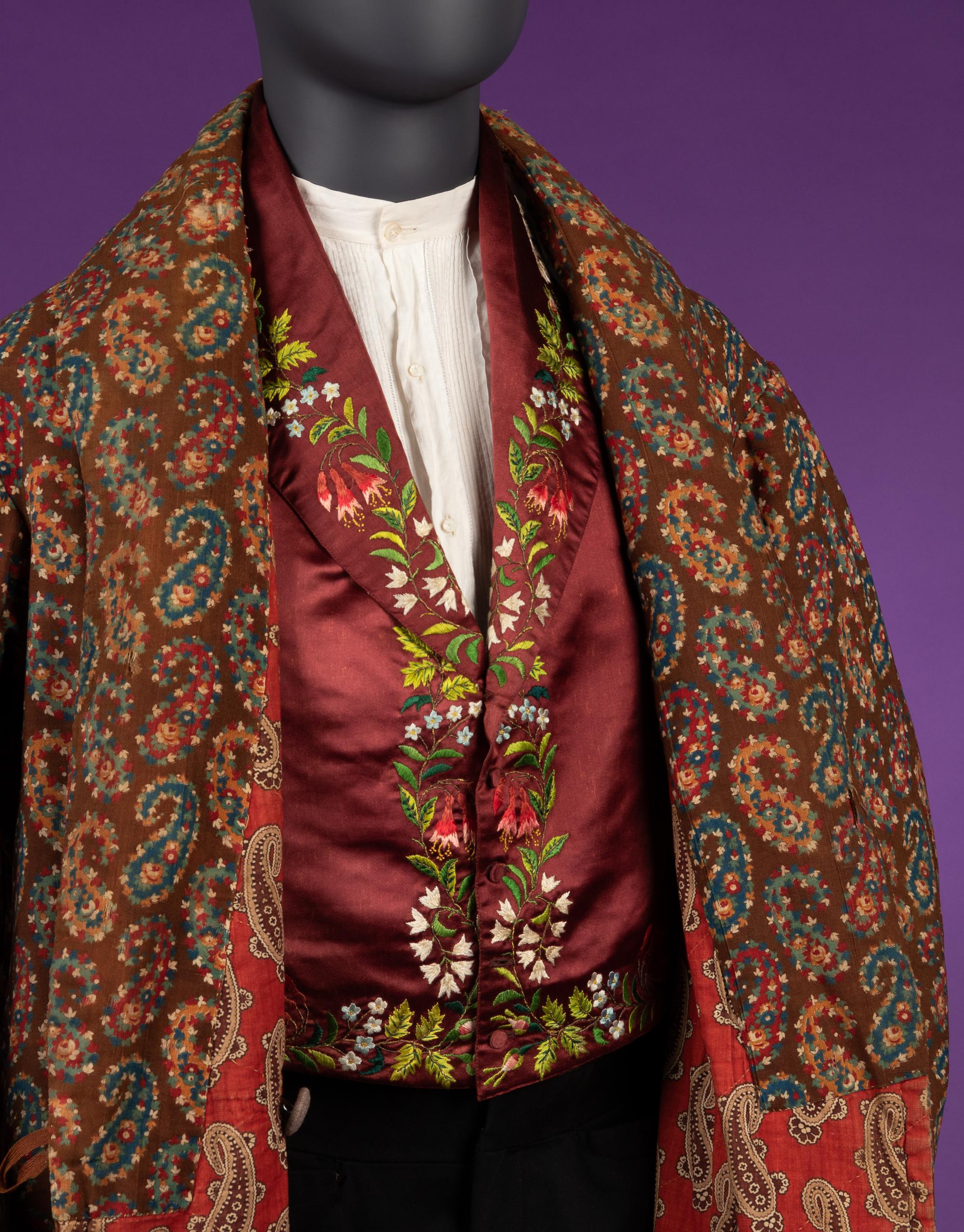 Two Men's Banyan Robes, 1840 & 1870