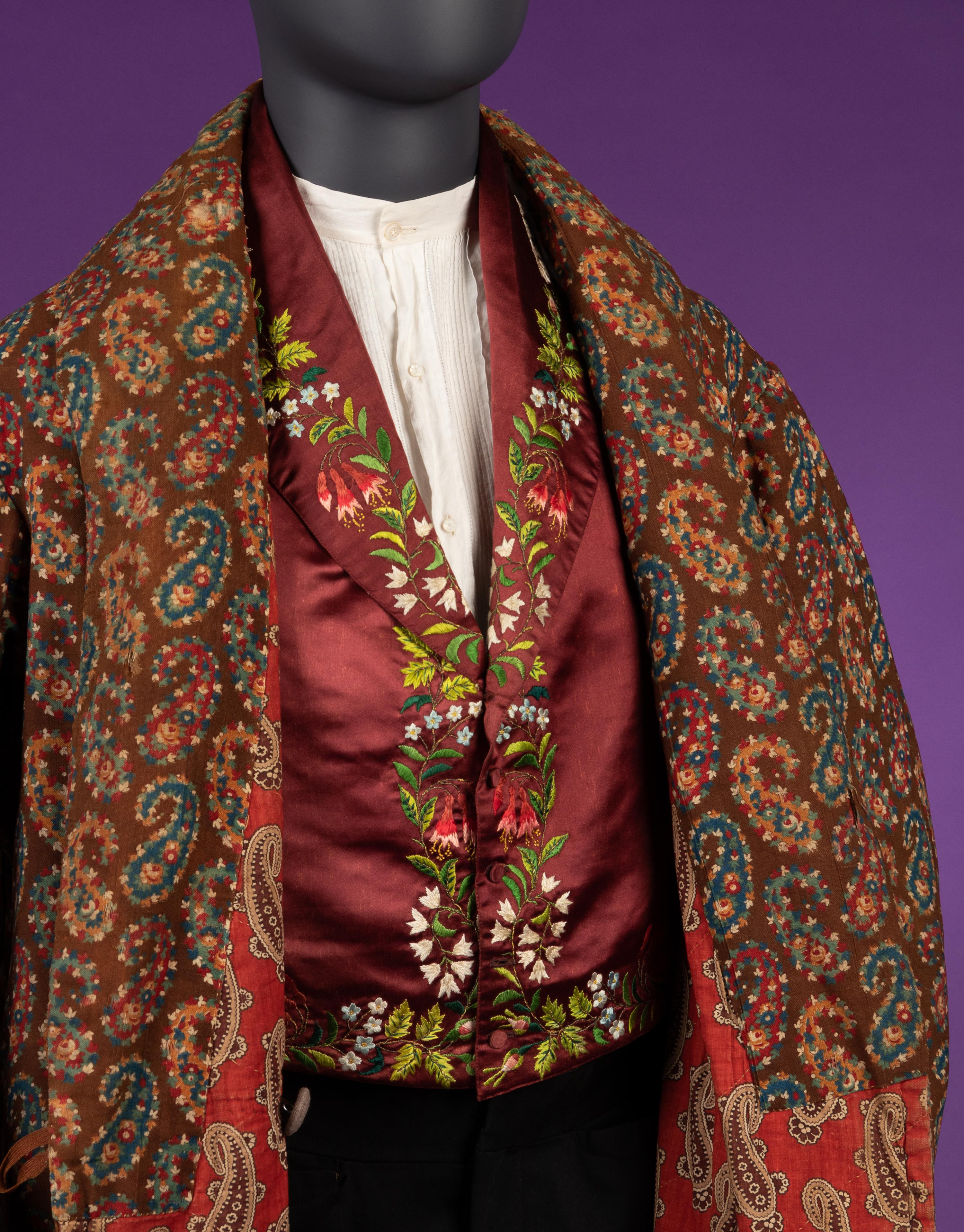 Two Men's Banyan Robes, 1840 & 1870
