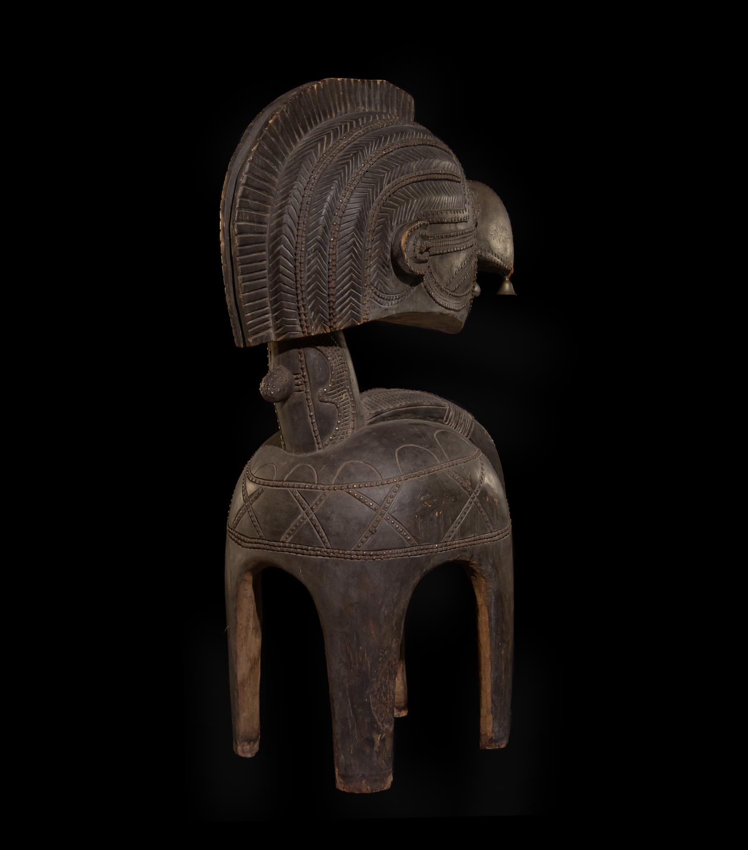 A Baga Wood Nimba Mask or Headdress