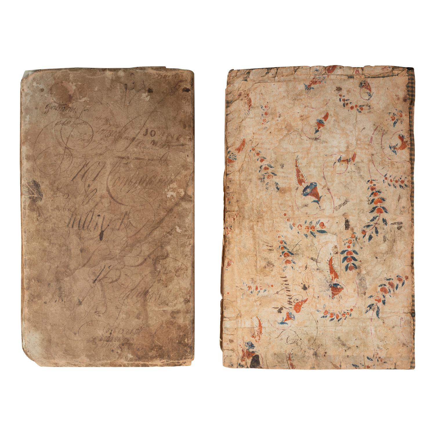 [AMERICANA]. A group of several account books and apprentice books from identified users. [Ca mid-19th century].