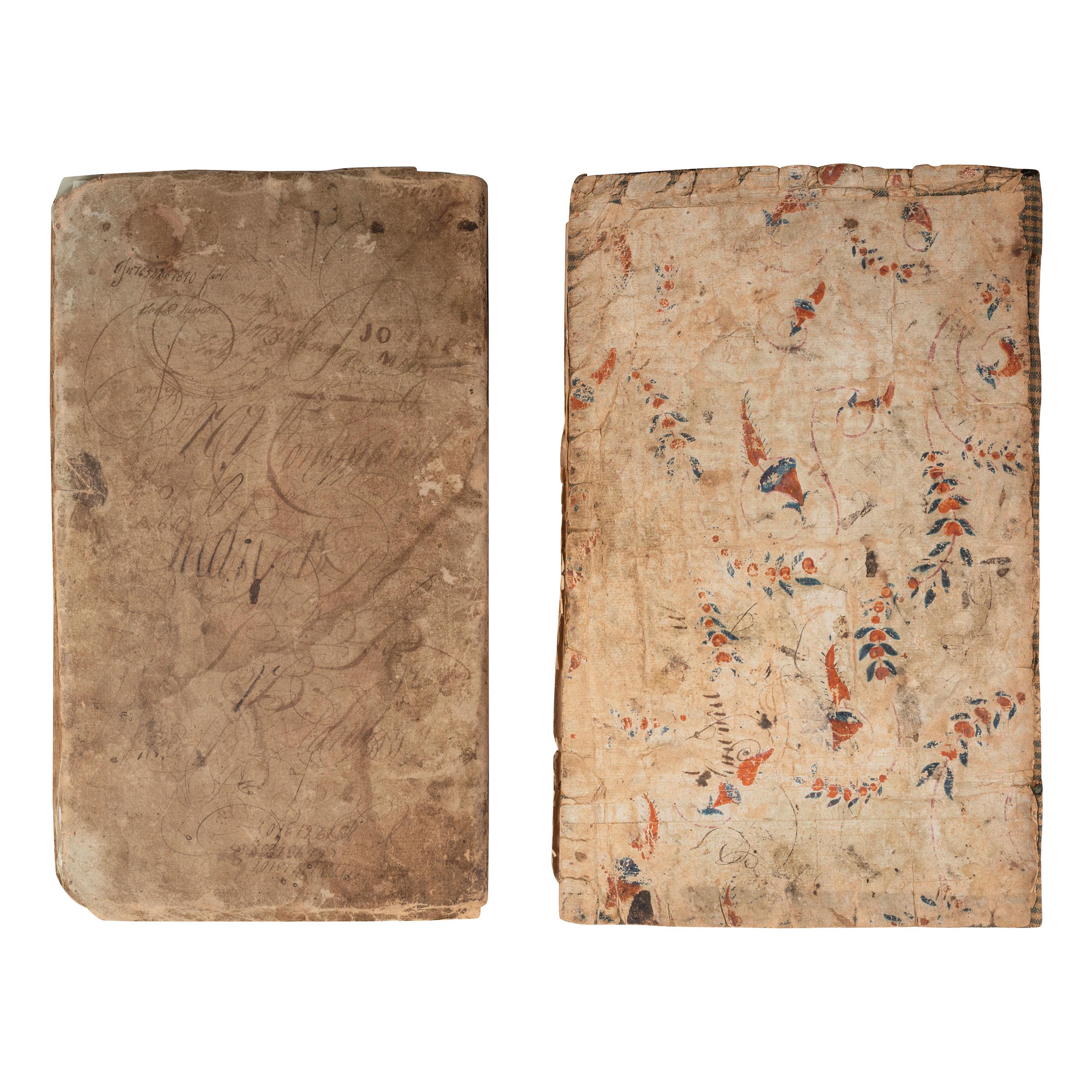 [AMERICANA]. A group of several account books and apprentice books from identified users. [Ca mid-19th century].