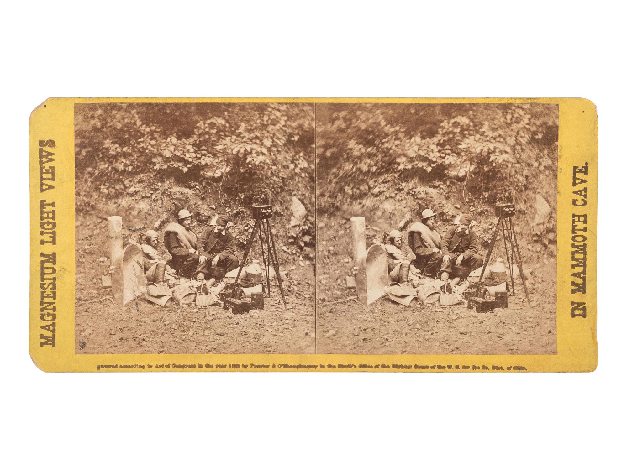 [EARLY PHOTOGRAPHY - MAMMOTH CAVE, KY]. WALDACK, Charles (1828-1882), photographer. A set of 42 stereoviews of Mammoth Cave, Kentucky. Cincinnati, OH, 1866.